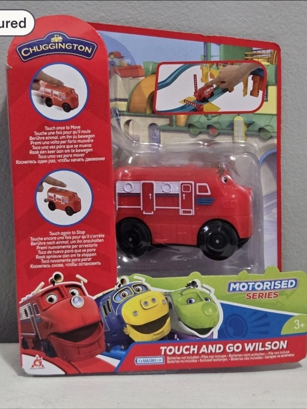 New Chuggington Touch And Go Wilson Motorized Train Toy Red #890401